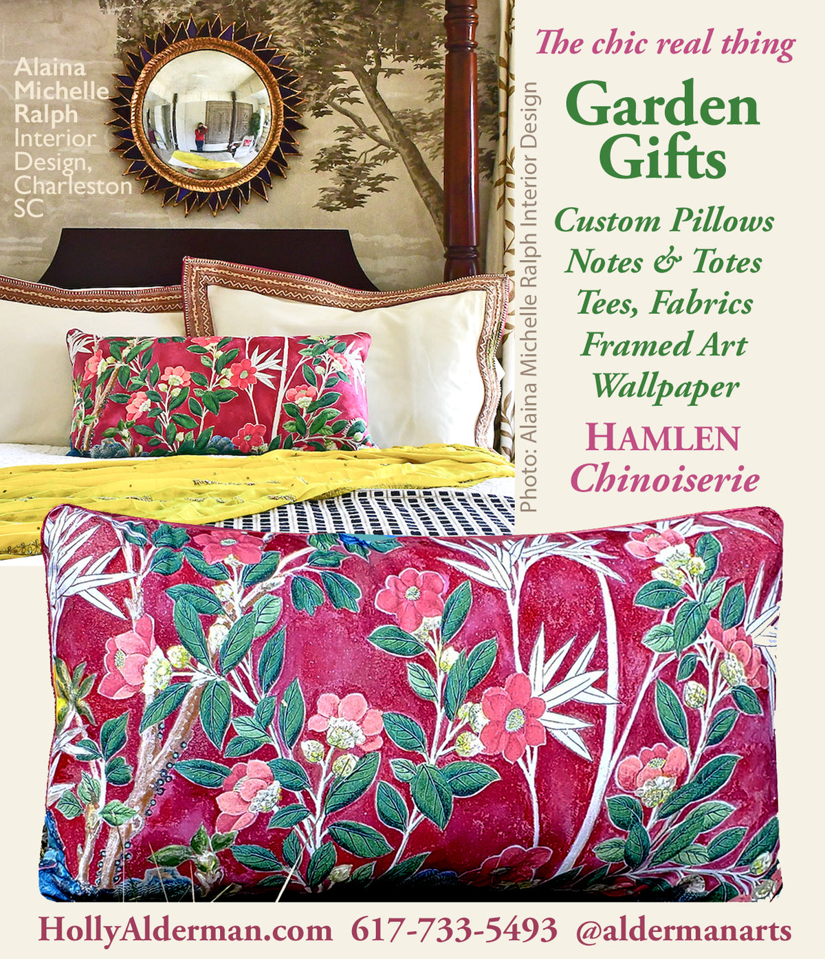 HAMLEN PAINTED PILLOW