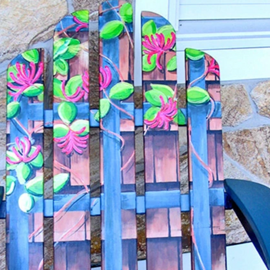 Faux Trellis Adirondack Chair