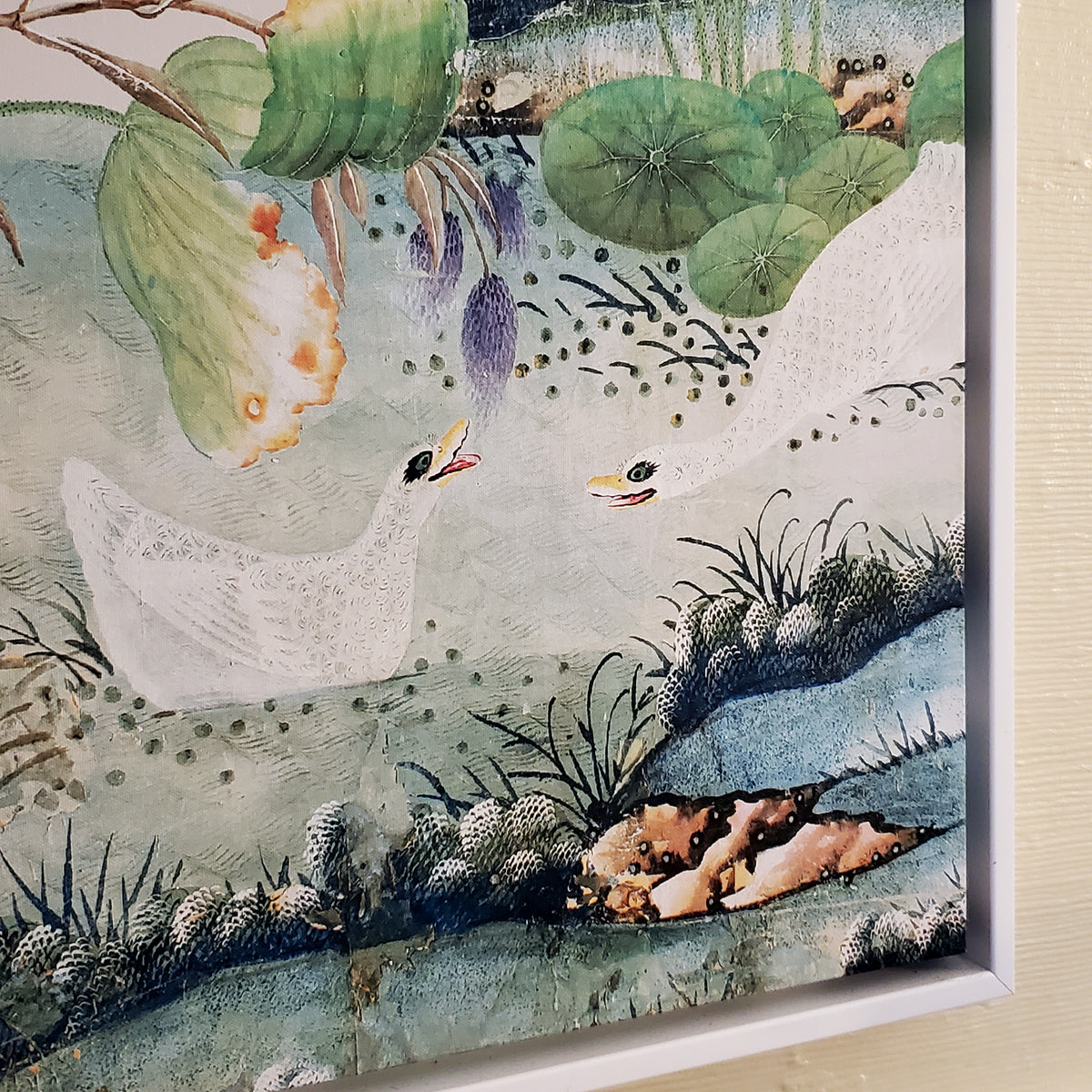 Ivory Sky & Scenic Blue Magpie and Laughing Ducks