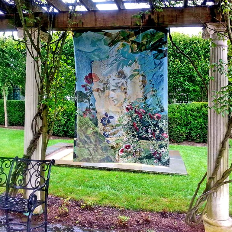 Garden Tapestry, premium digital woven photo-layers