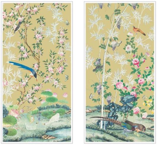 Hamlen art canvas, ochre background
