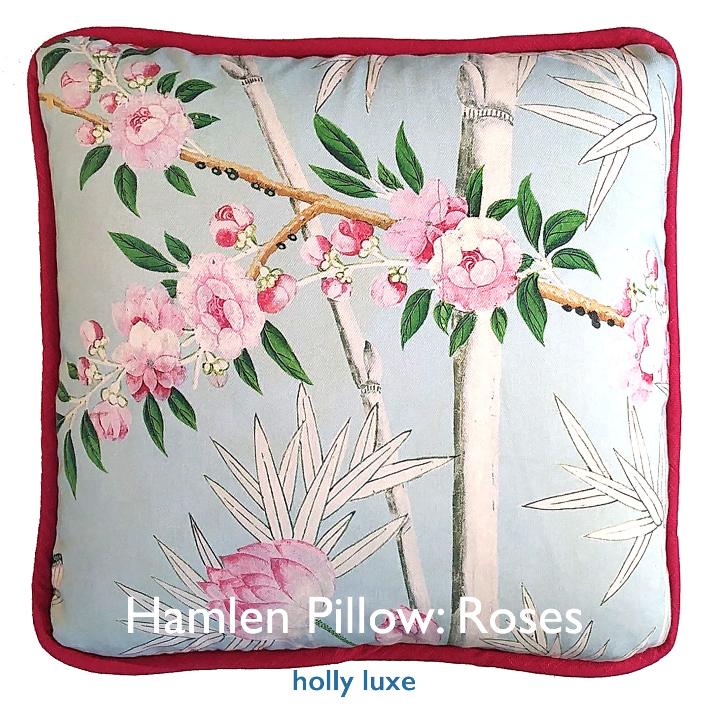 Pillow, Chinoiserie Roses